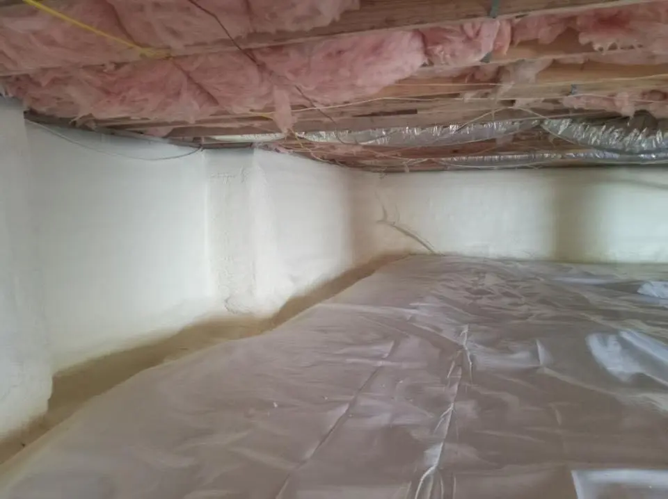 Crawl space encapsulation with closed-cell spray foam for Storm Damage Roof Repair in Bullhead City
